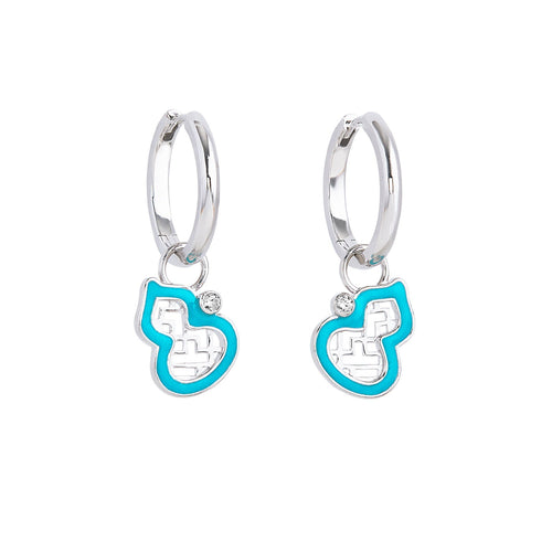 Enchanting Gourd Earrings Front - Shen Yun Collections