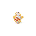 Plum Blossom Perlmuttmosaik Ring · Gold