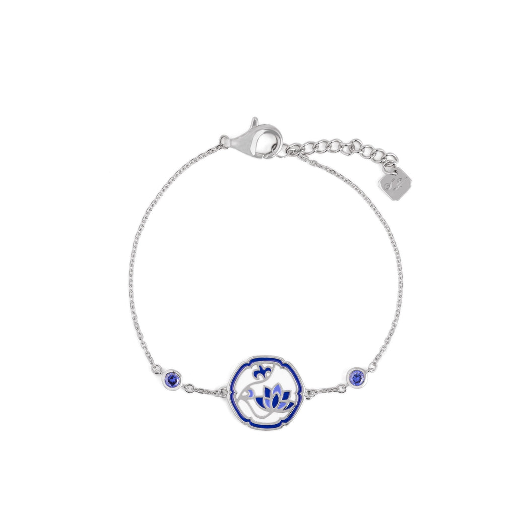 Blue and White Lotus
Armband · Weiß