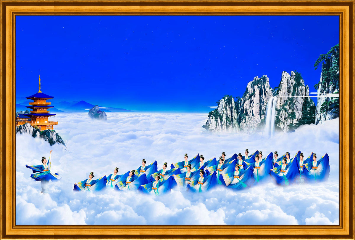 Lámina giclée | Phoenixes of the Sapphire Paradise