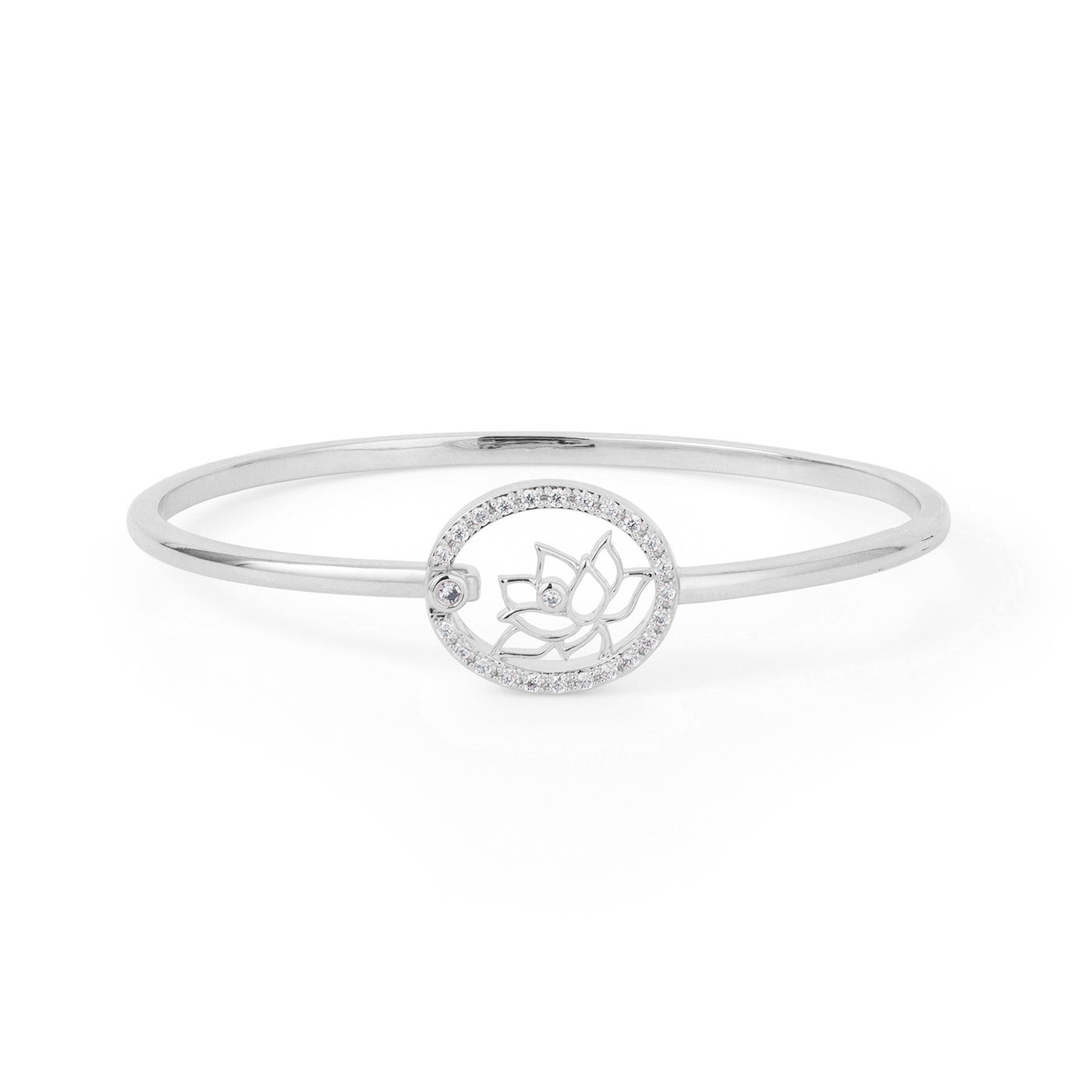 Lotus Fairies Bangle Silver - Shen Yun Collections