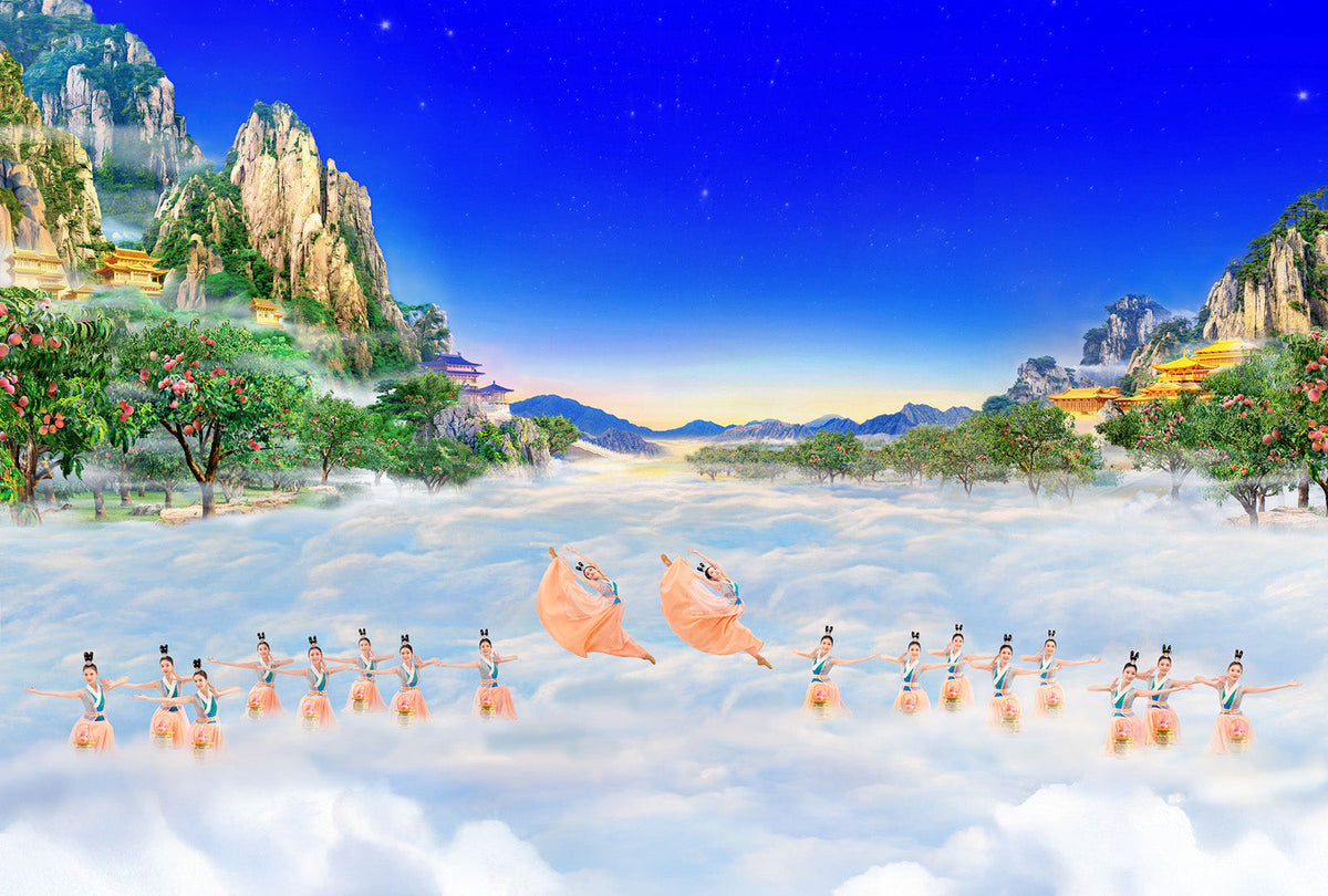 Lámina giclée | Heavenly Fairies of the Peach Garden