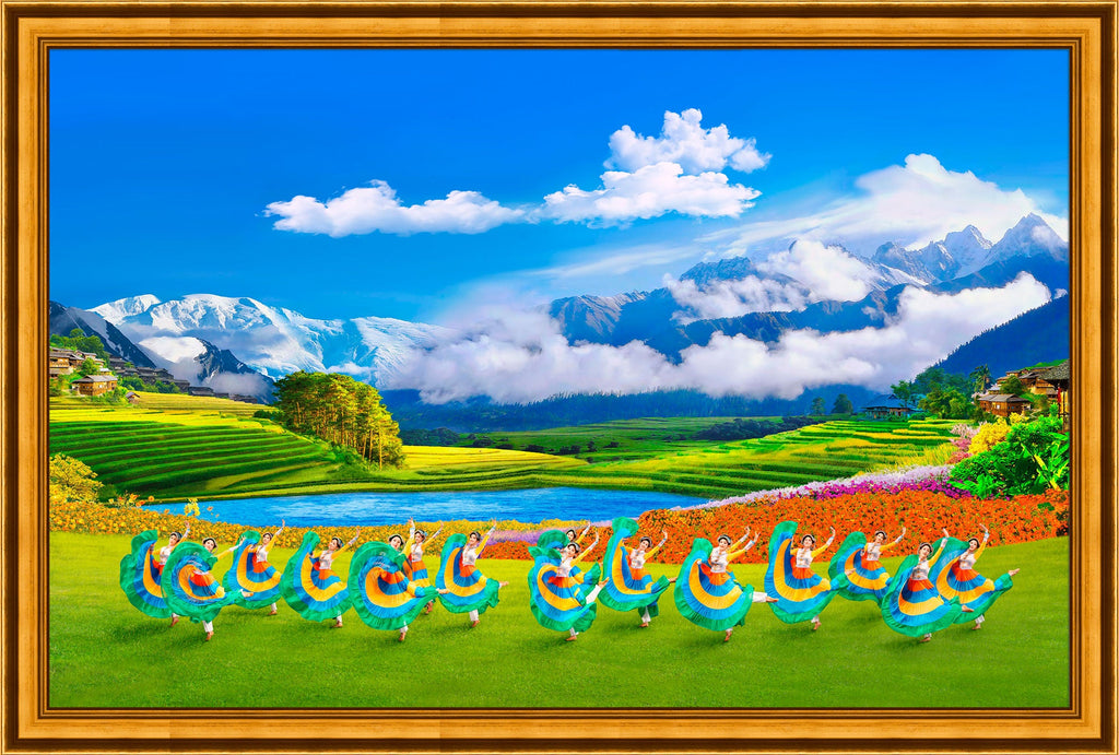 The Ethnic Dance of the Yi Giclée Print