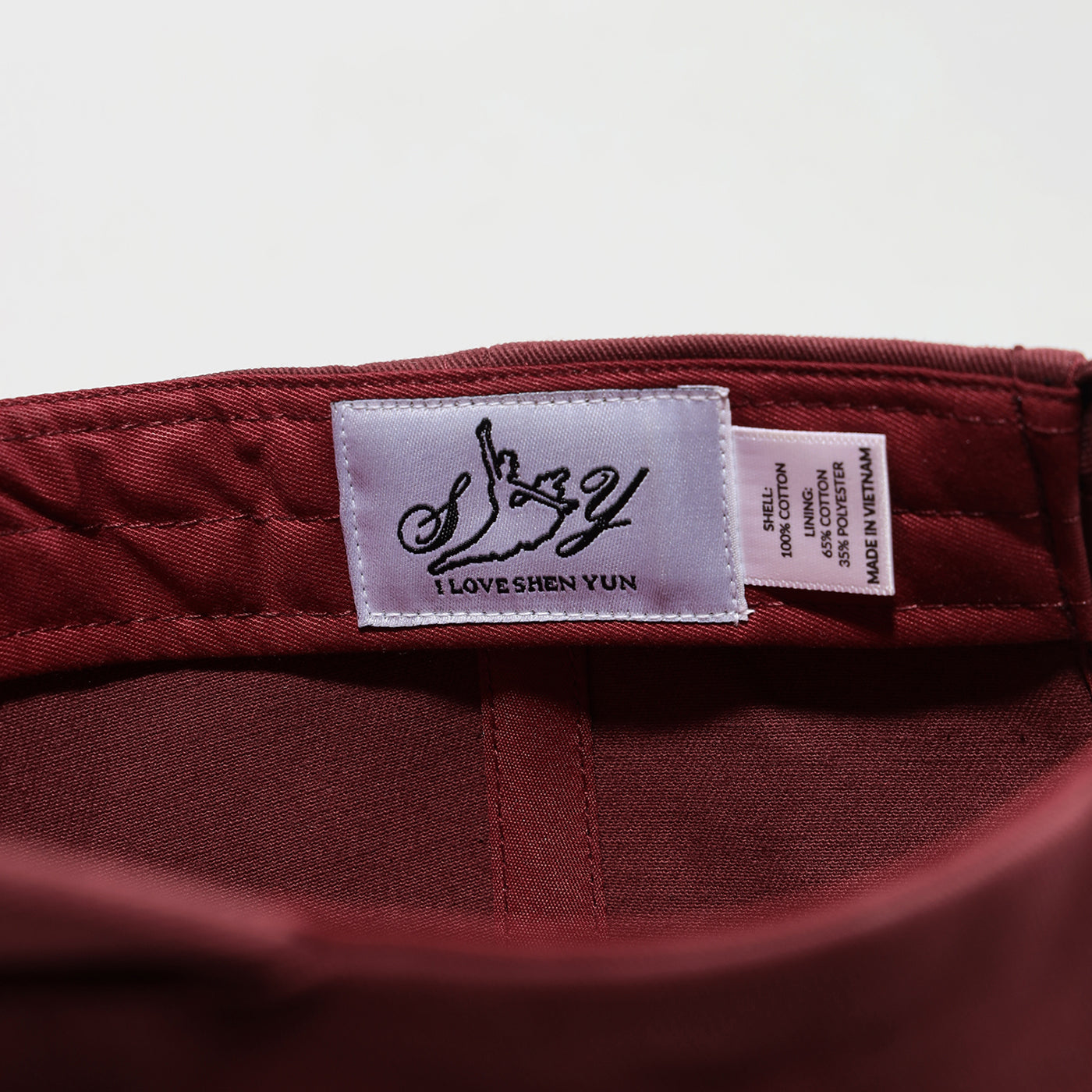 Zhen Shan Ren Classic Cap Burgundy SYC Logo - Shen Yun Collections