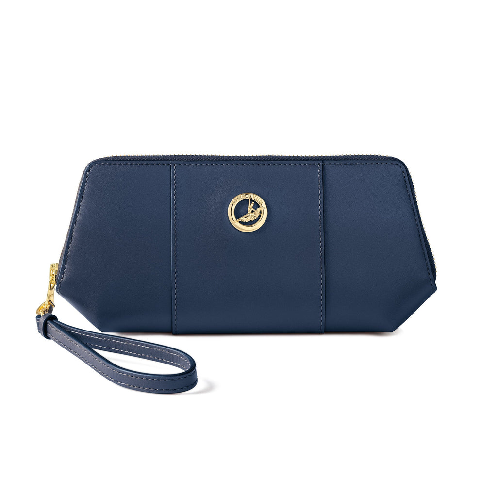 Manchurian Elegance Wristlet - Navy