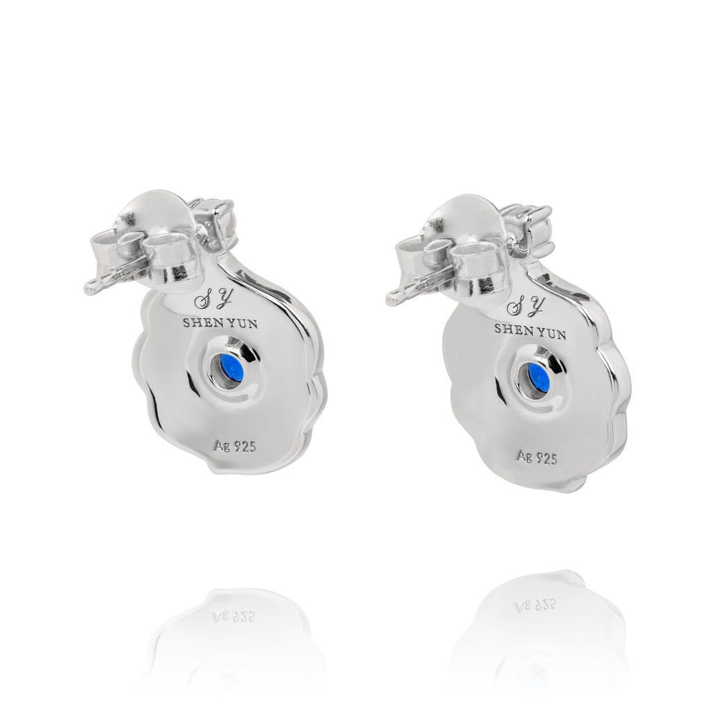 Windmill Grace Stud Earrings Blue