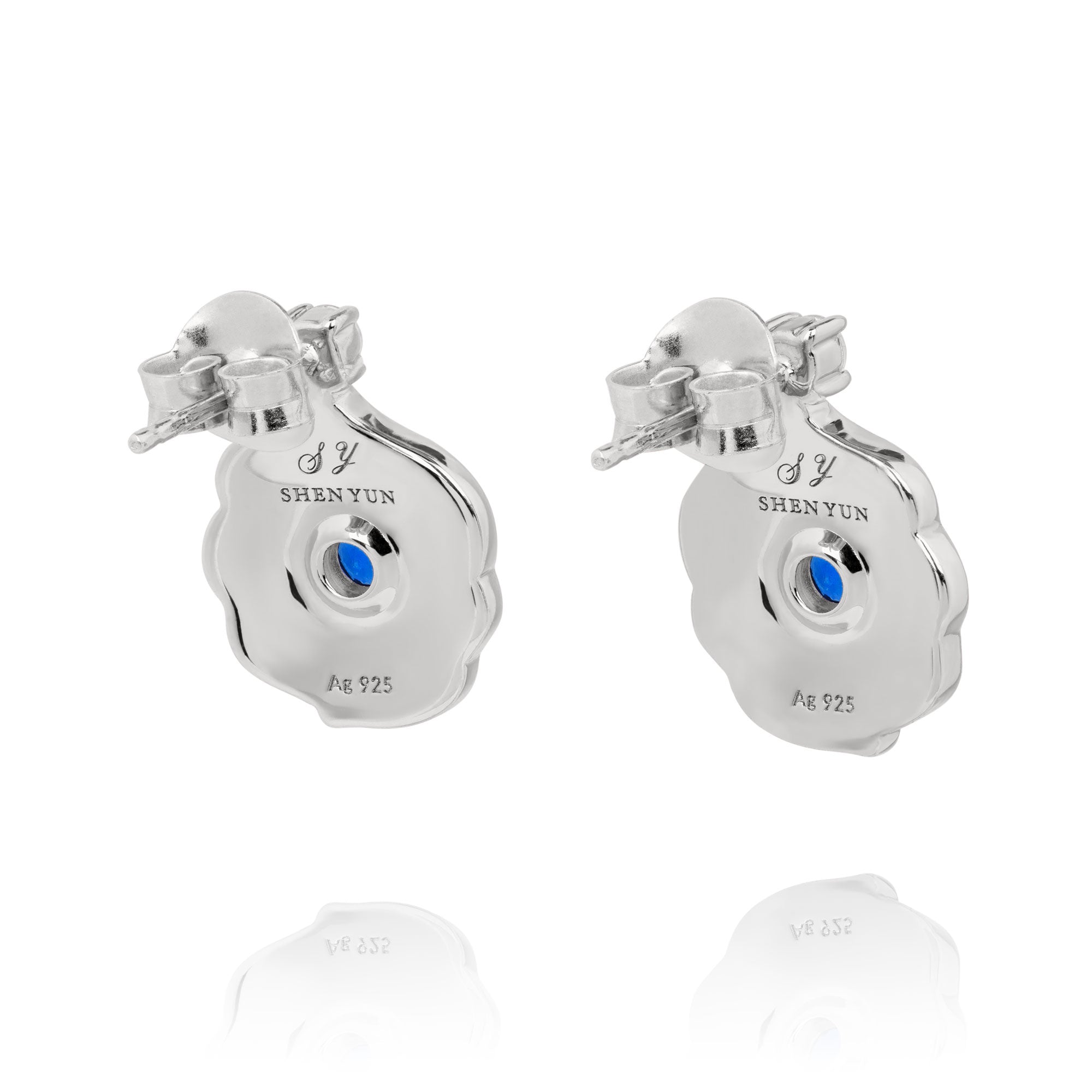 Windmill Grace Stud Earrings Blue