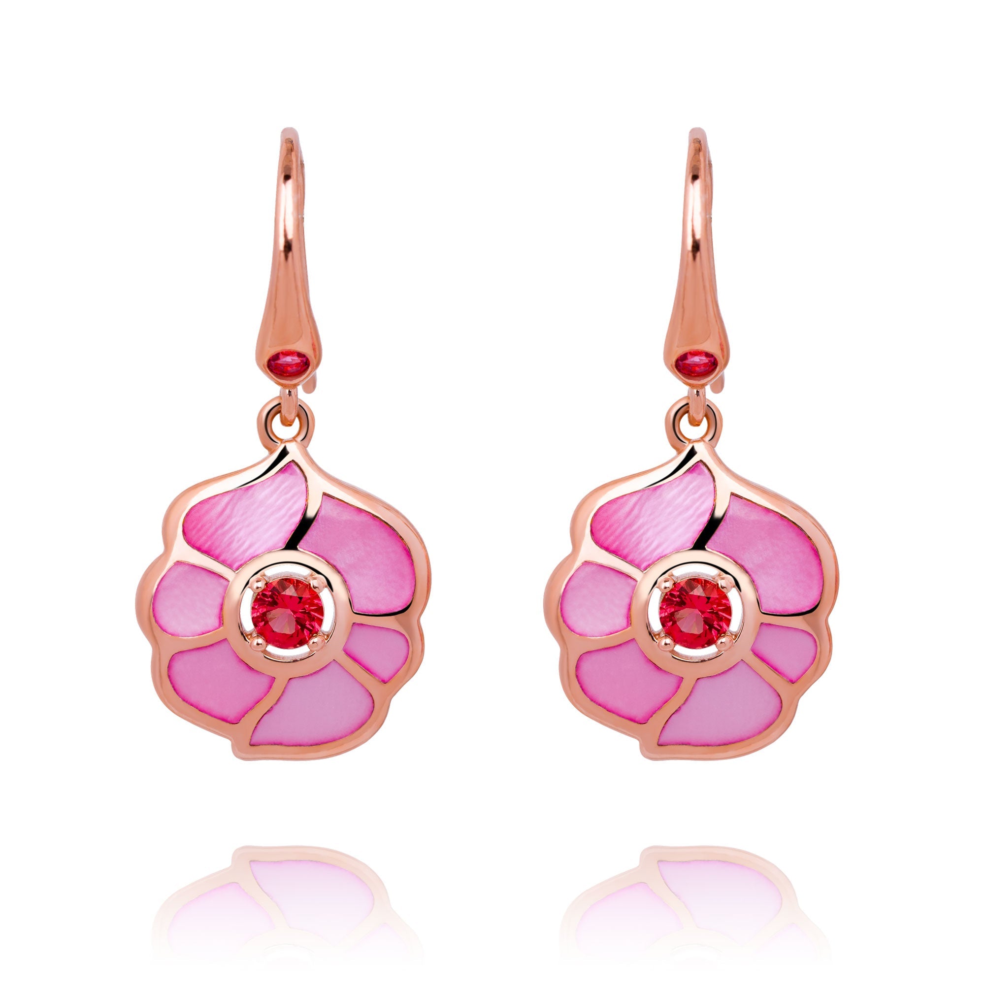 Windmill Grace Drop Earrings Pink