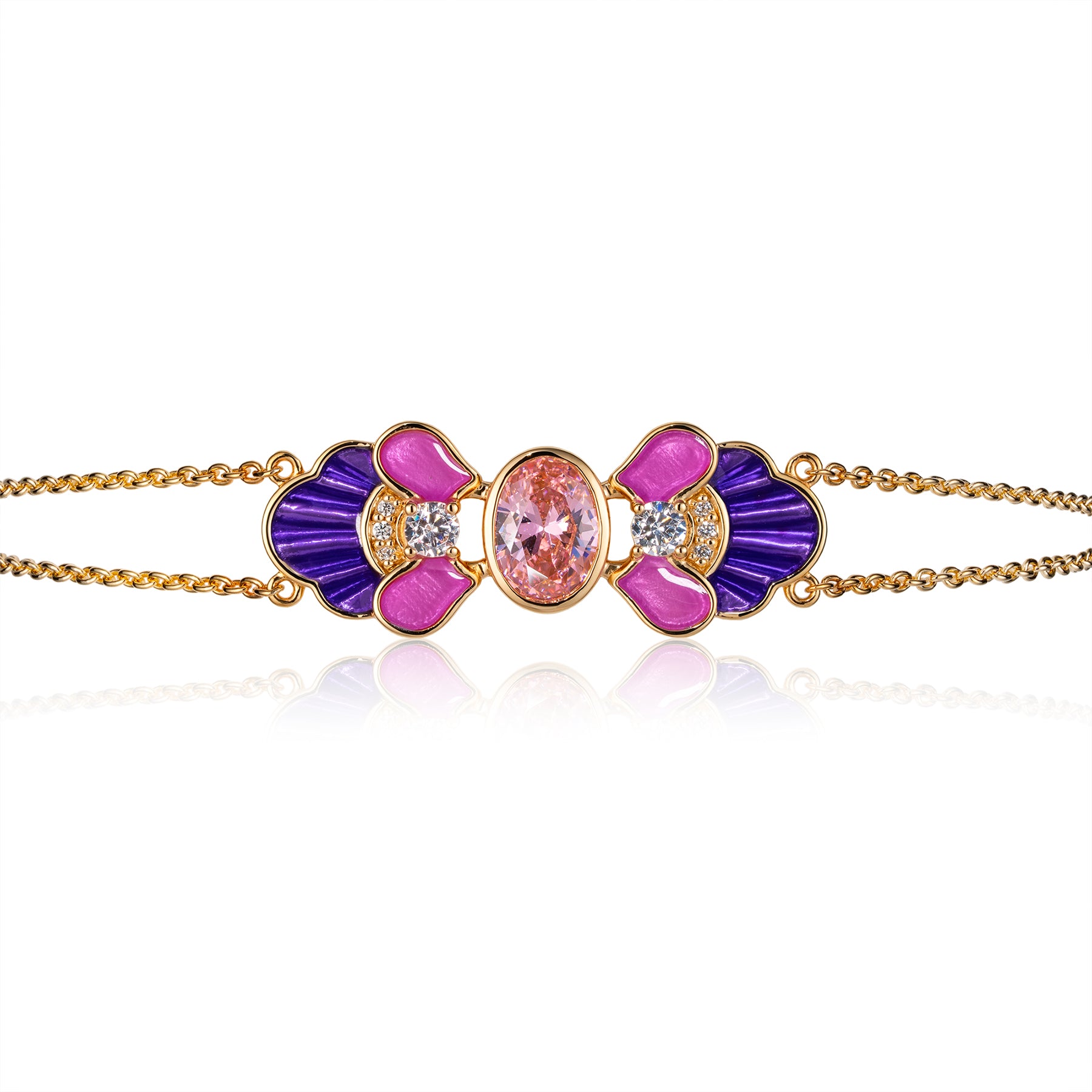 Tang Flowing Gowns Bracelet Purple