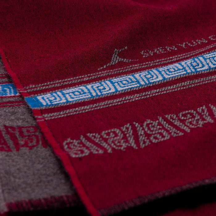 Scholar Scarf Burgundy/Grey