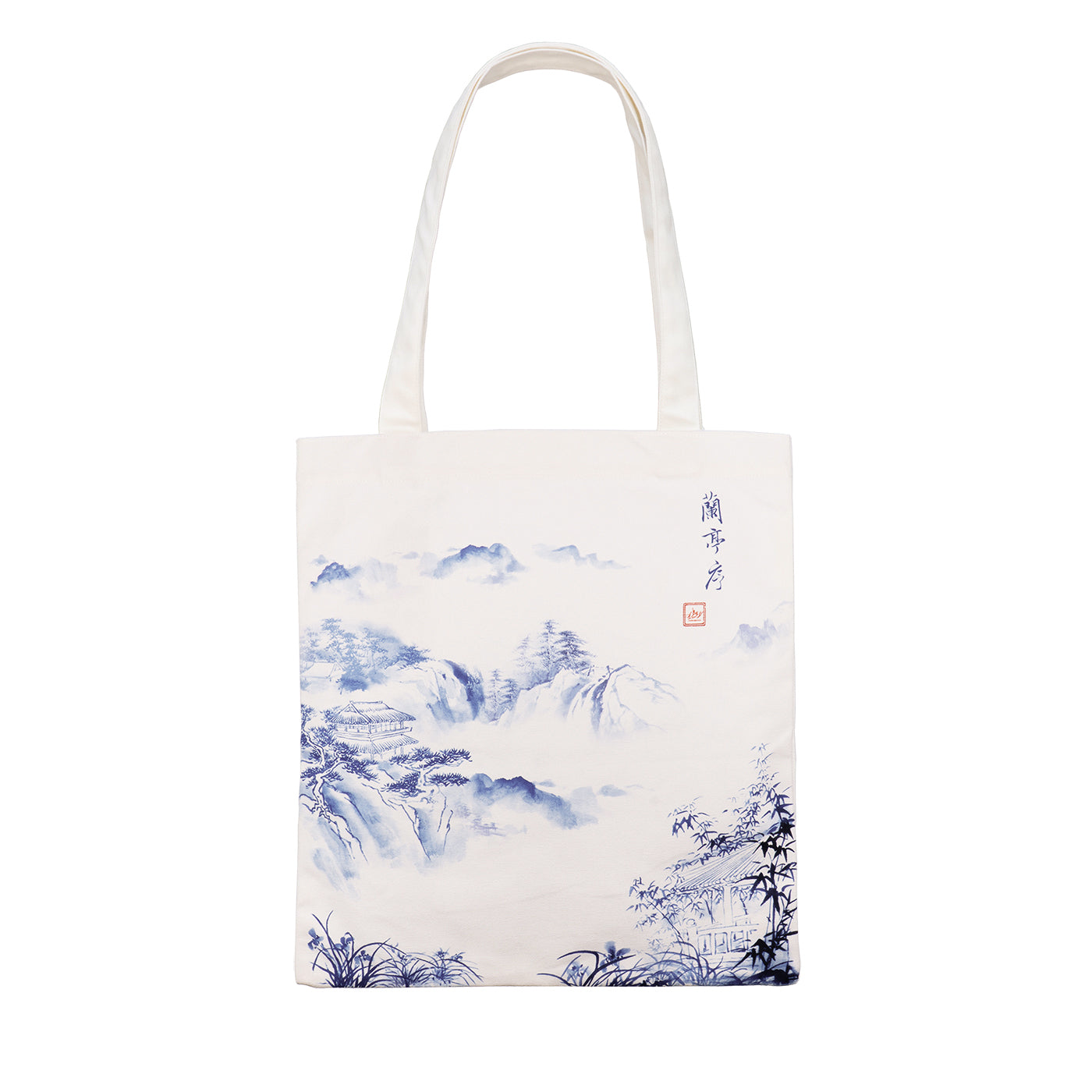 Poets of the Orchid Pavilion Canvas Bag Large