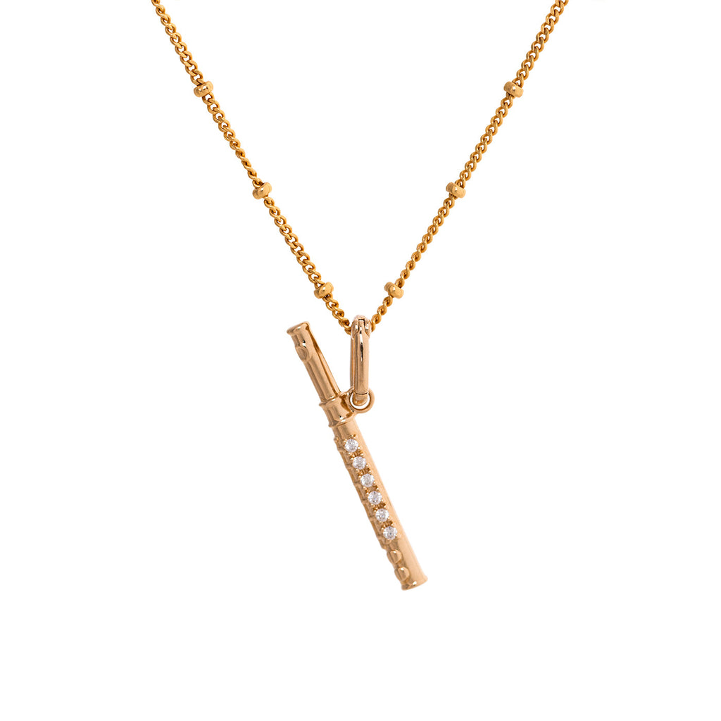 Flute Charm with Chain - Shen Yun Collections