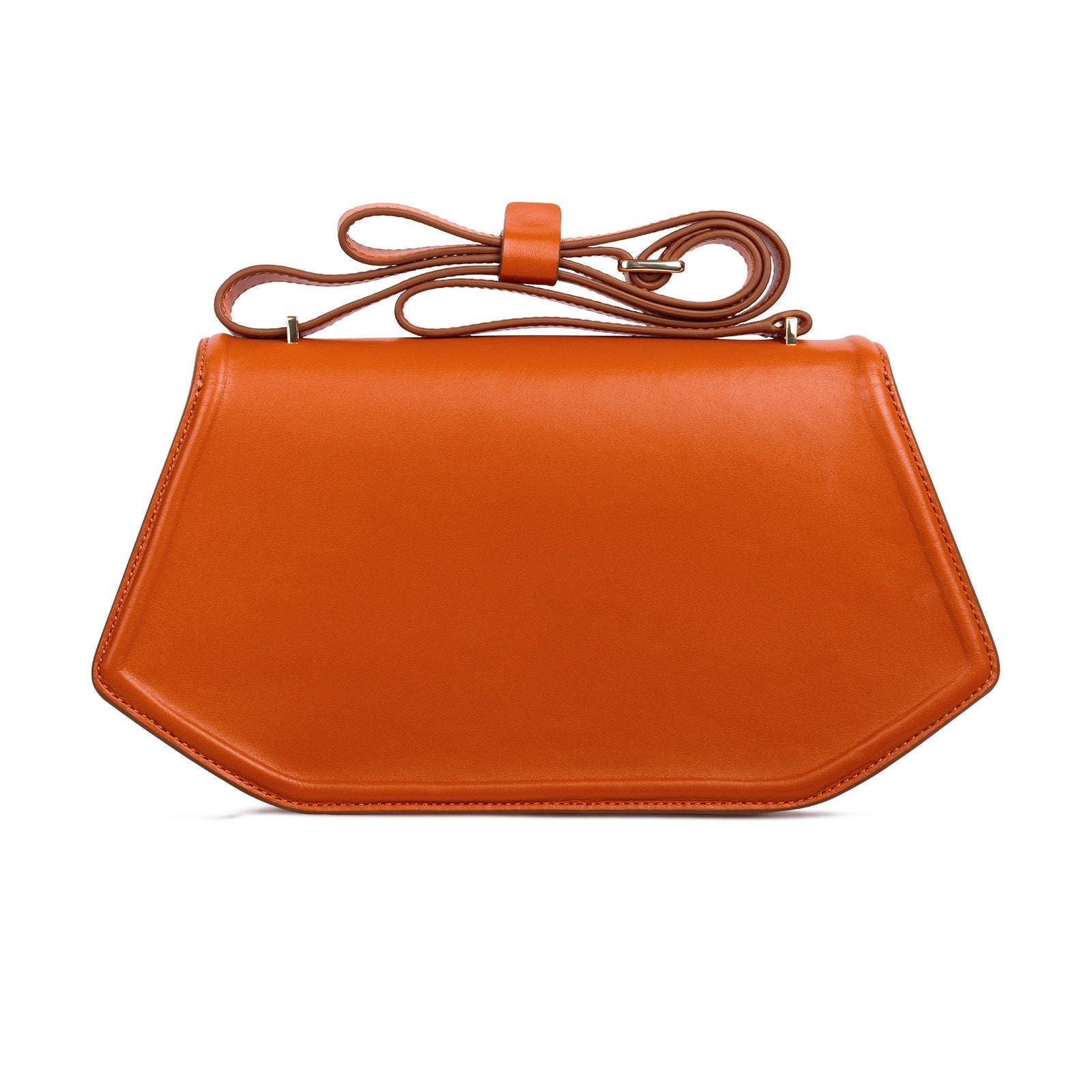 Manchurian Elegance Crossbody Bag Orange Brown