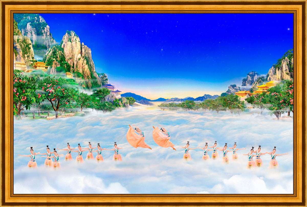 Lámina giclée | Heavenly Fairies of the Peach Garden