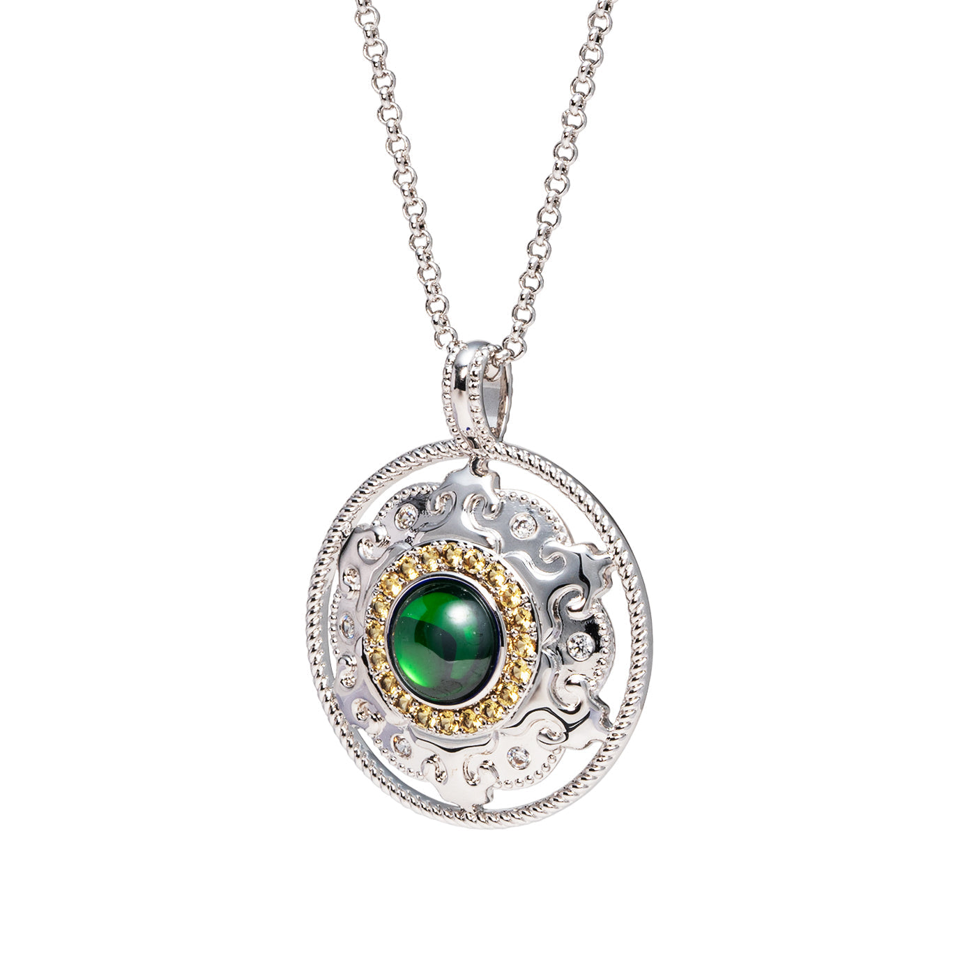 Mongolian Celebration Necklace Green Side - Shen Yun Collections.jpg