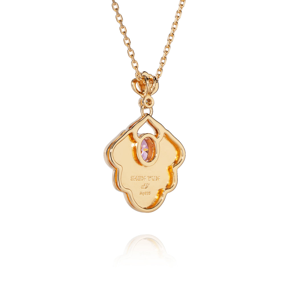Tang Flowing Gowns Necklace Purple