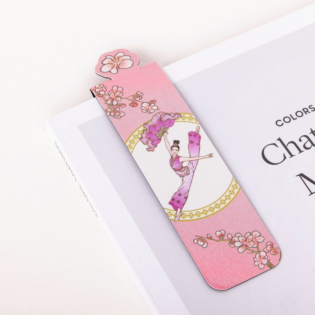 Seasonal Blossoms Magnet Bookmark Pink - Shen Yun Collections