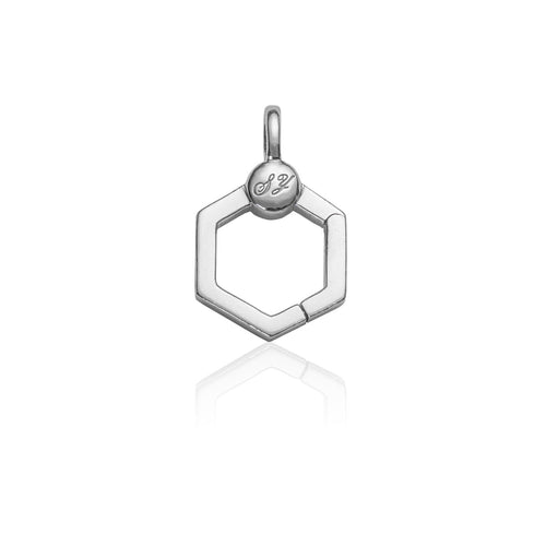 Charm Connector Clasp Silver Front View | Shen Yun Collections