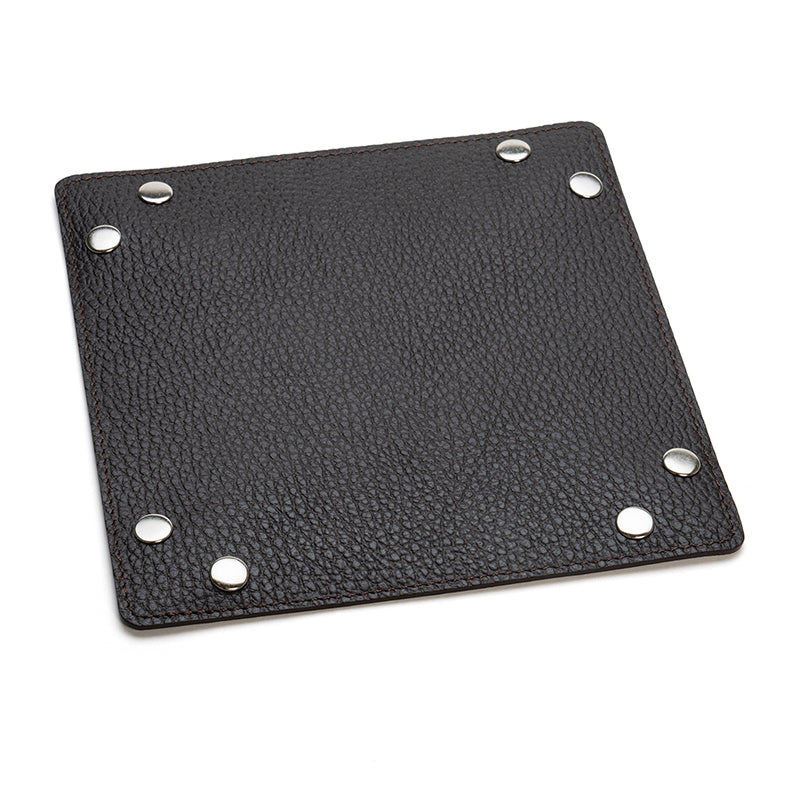 Signature Leather Tray - Brown