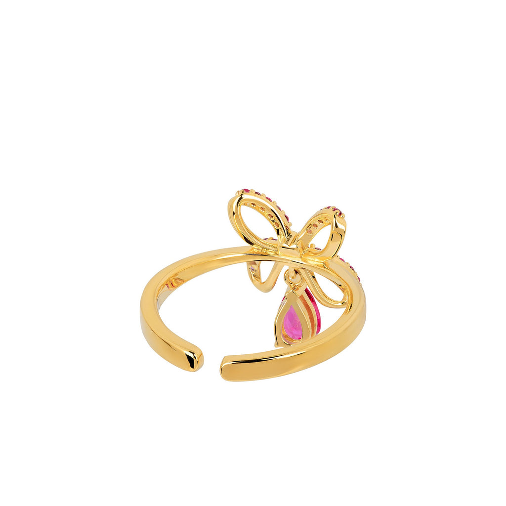 Blissful Knot Ring Gold