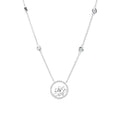 Lotus Fairies Necklace 43.2 cm Silver Front View - Shen Yun Collections