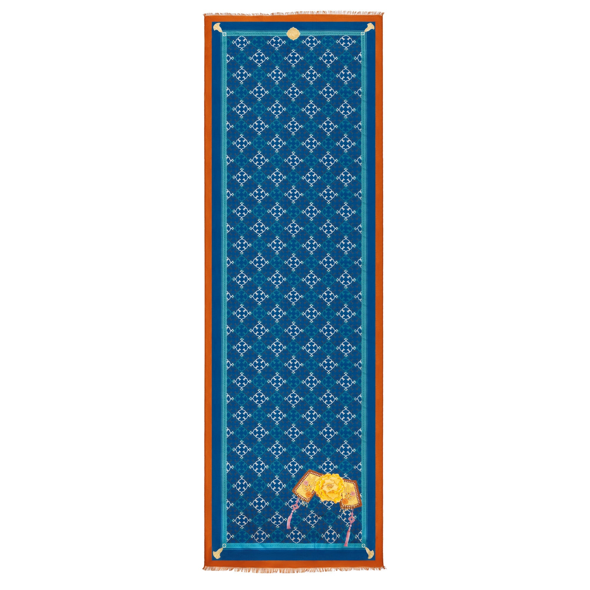 Manchurian Elegance
Langer Schal · Blau