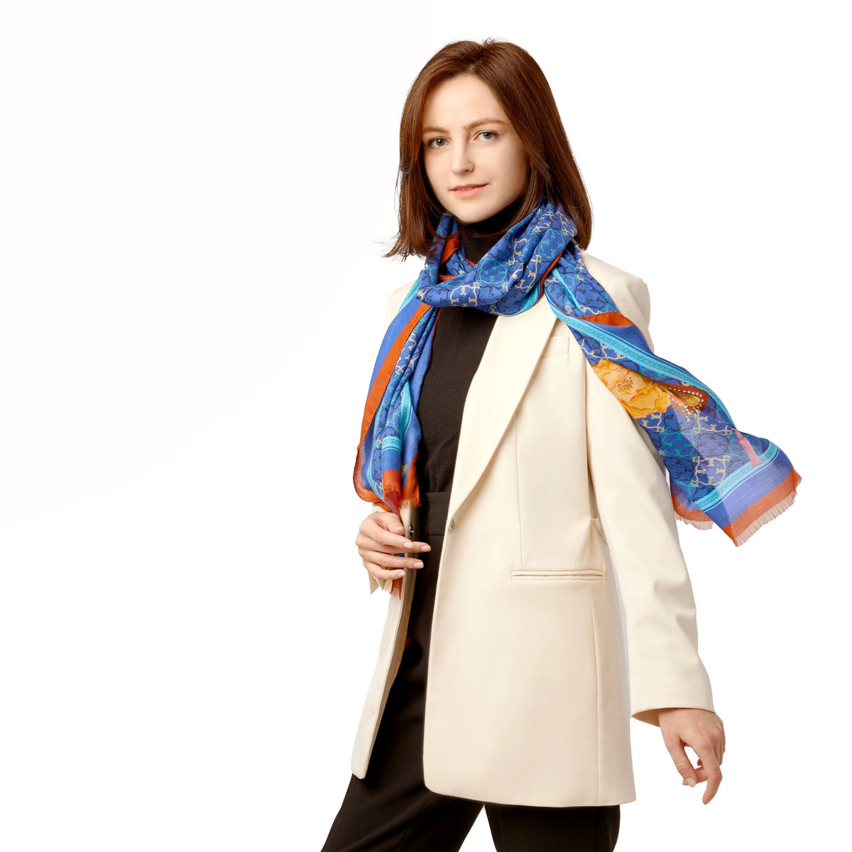 Manchurian Elegance
Langer Schal · Blau