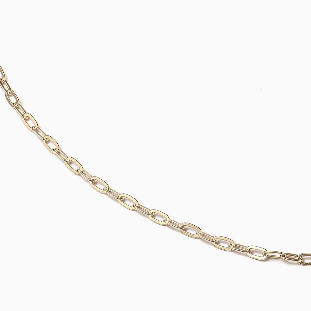 Paperclip Chain Necklace Gold (17’') Image 3 | Shen Yun Collections 
