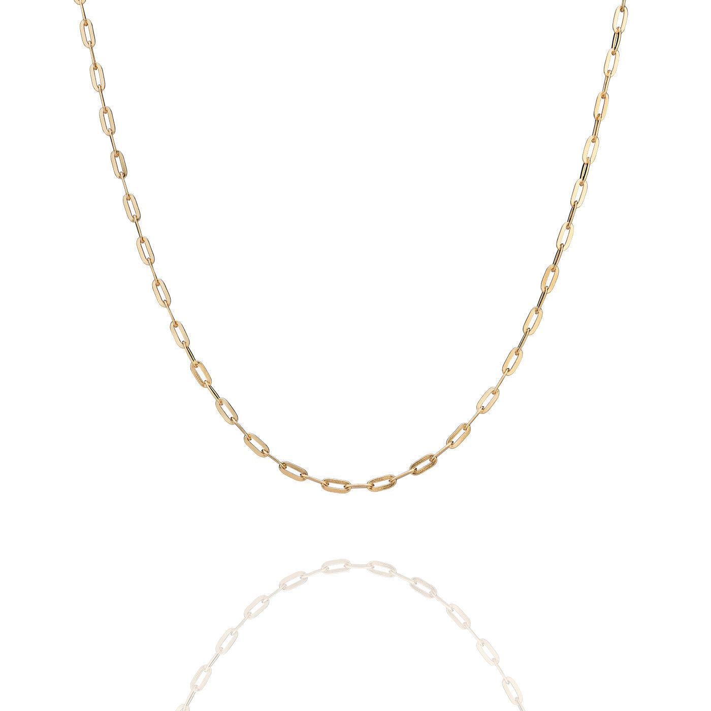 Paperclip Chain Necklace Gold (17’') Image 1 | Shen Yun Collections 