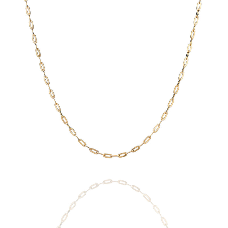 Paperclip Chain Necklace Gold (17’') Imagen 1 | Shen Yun Collections