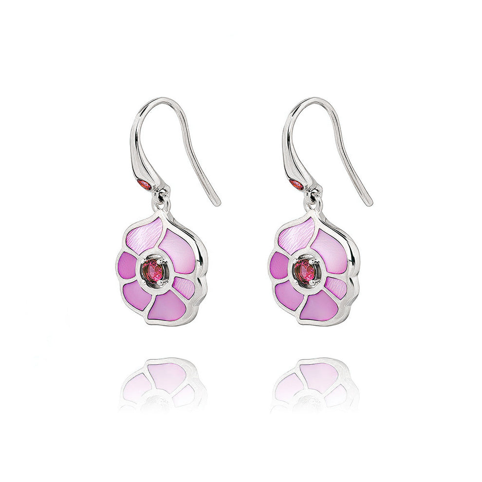 Windmill Grace Drop Earrings Pink