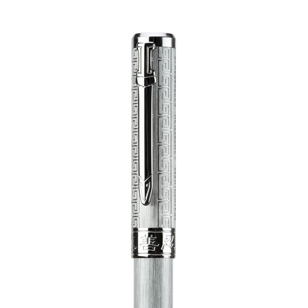 Zhen Shan Ren Wondrous Pen Classic Silver Face Left | Shen Yun Collections